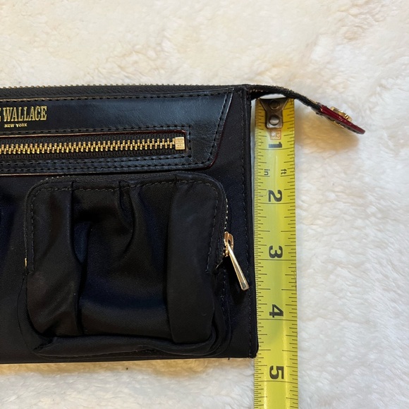 MZ Wallace Black Bedford Nylon Crosby Large Zip-Around Wristlet Wallet - Picture 10 of 10